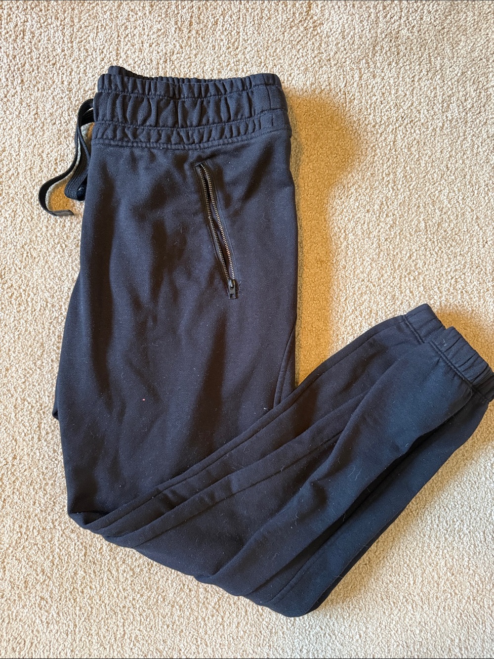 Athleta Men's Black Zip-Pocket Joggers